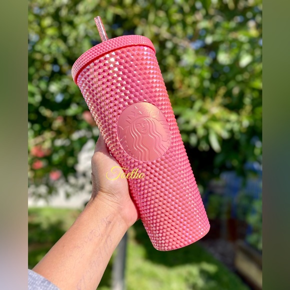 Starbucks Other - Starbucks Philippines Pink Bubblegum Bling Studded Venti Tumbler